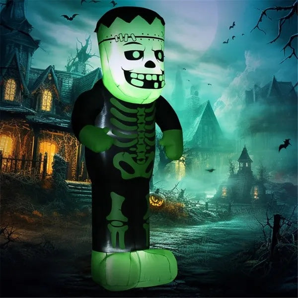 Gamer Fresh | Final Boss Frankenstein Skeleton | Inflatable Halloween Decoration | Limited Edition