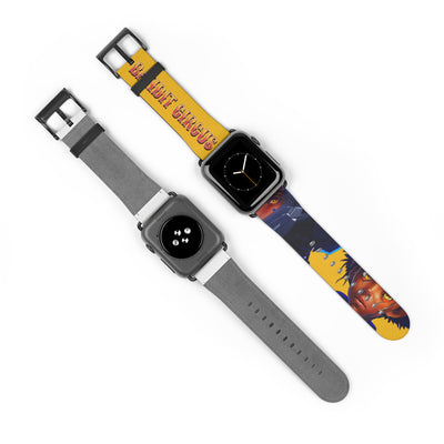 Bandit Circus | Yellow Faux Leather Apple Watch Band — Gamer Fresh™
