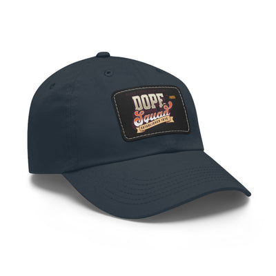 Gamer Fresh | Dope Squad | Leather Patch Dad Hat | White