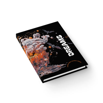 BLACK Pumpkin Dreams Journal, Scary Fall Note Book, Halloween Gift, Autumn Writing Pad, Est. 2021, Bat and Pumpkin Theme