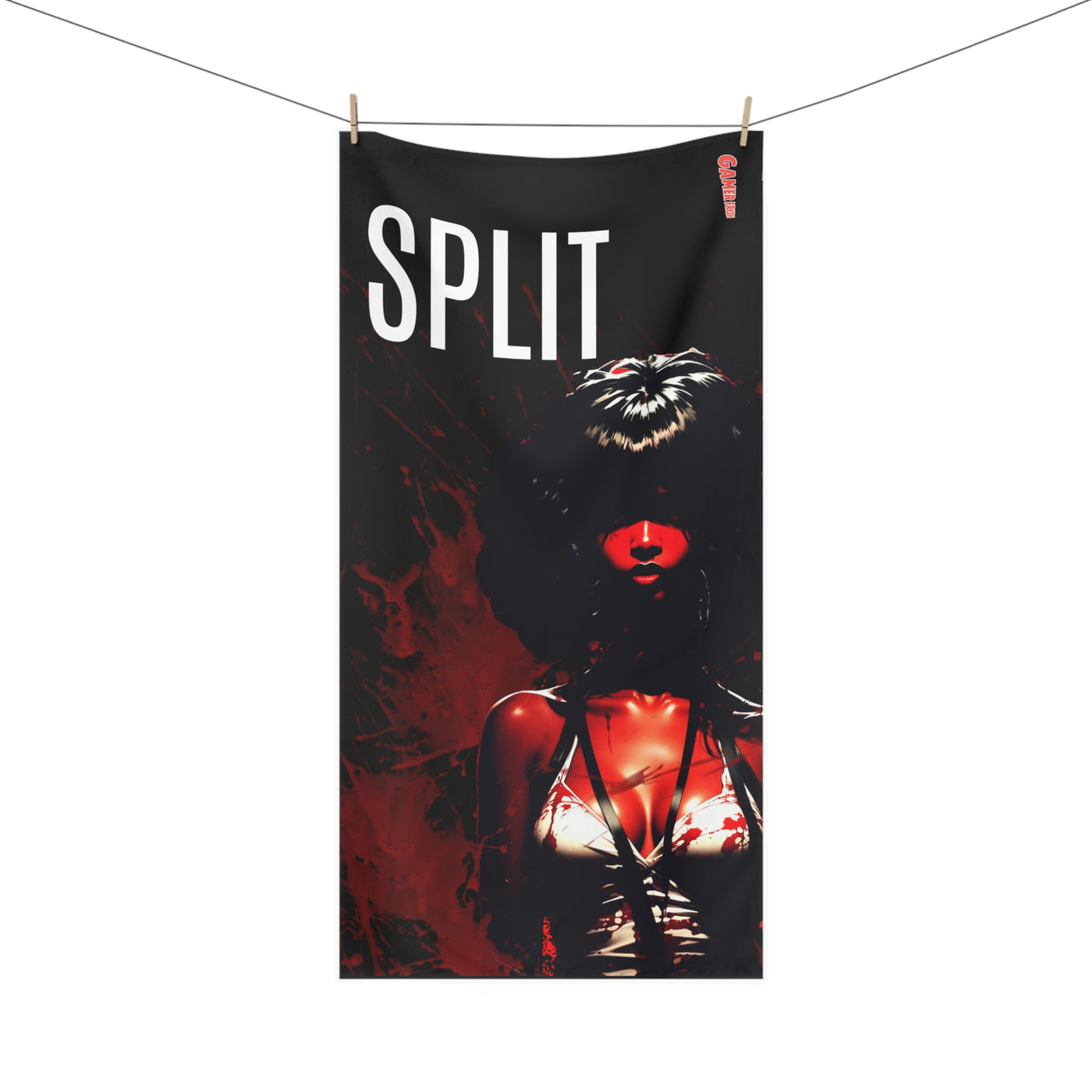 Split | Black Horror Shroud Towel — Gamer Fresh Nightmare Series