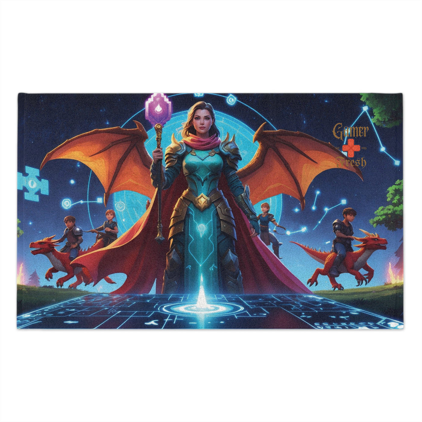 Mom The Ultimate Gamer Queen Fantasy RPG Gaming | Select Your Mom White Queen Version | Rally Towel | 11x18 Heroic Design for Gamers | By Gamer Fresh