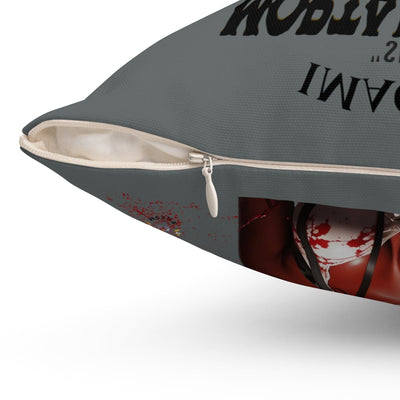 Gamer Fresh Imagine If Collection | Split | Mortal Kombat 30-Year Anniversary Tribute | Dark Grey Square Pillow