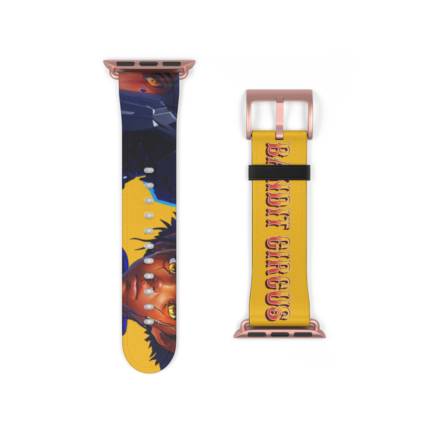 Bandit Circus | Yellow Faux Leather Apple Watch Band — Gamer Fresh™