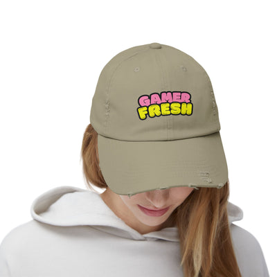 Gamer Fresh Distressed Cap for Unisex - Perfect Gift for Gamers