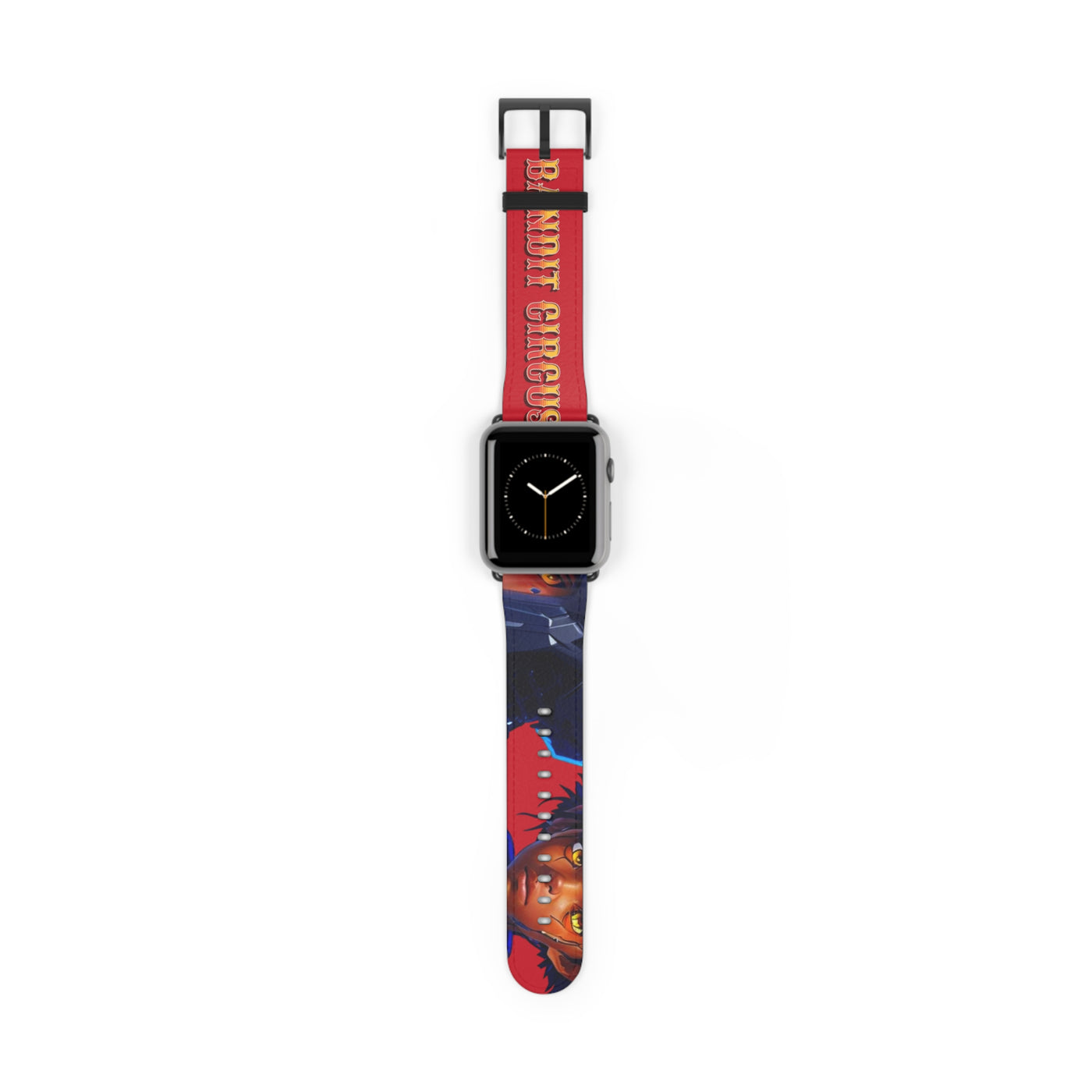 Bandit Circus | Red Faux Leather Apple Watch Band — Gamer Fresh™