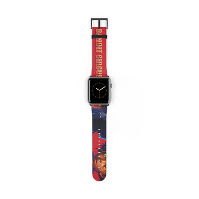 Bandit Circus | Red Faux Leather Apple Watch Band — Gamer Fresh™
