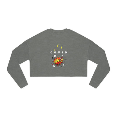 Gamer Fresh Vision | WTF Covid 19? | Women's Cropped Black Sweatshirt