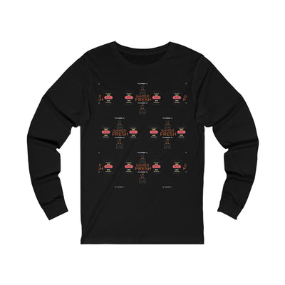 Gamer Fresh | Limited Exclusive | Eat'em Up Players | Namco Pac Man Tribute | Unisex Long Sleeve Tee | Various Colors