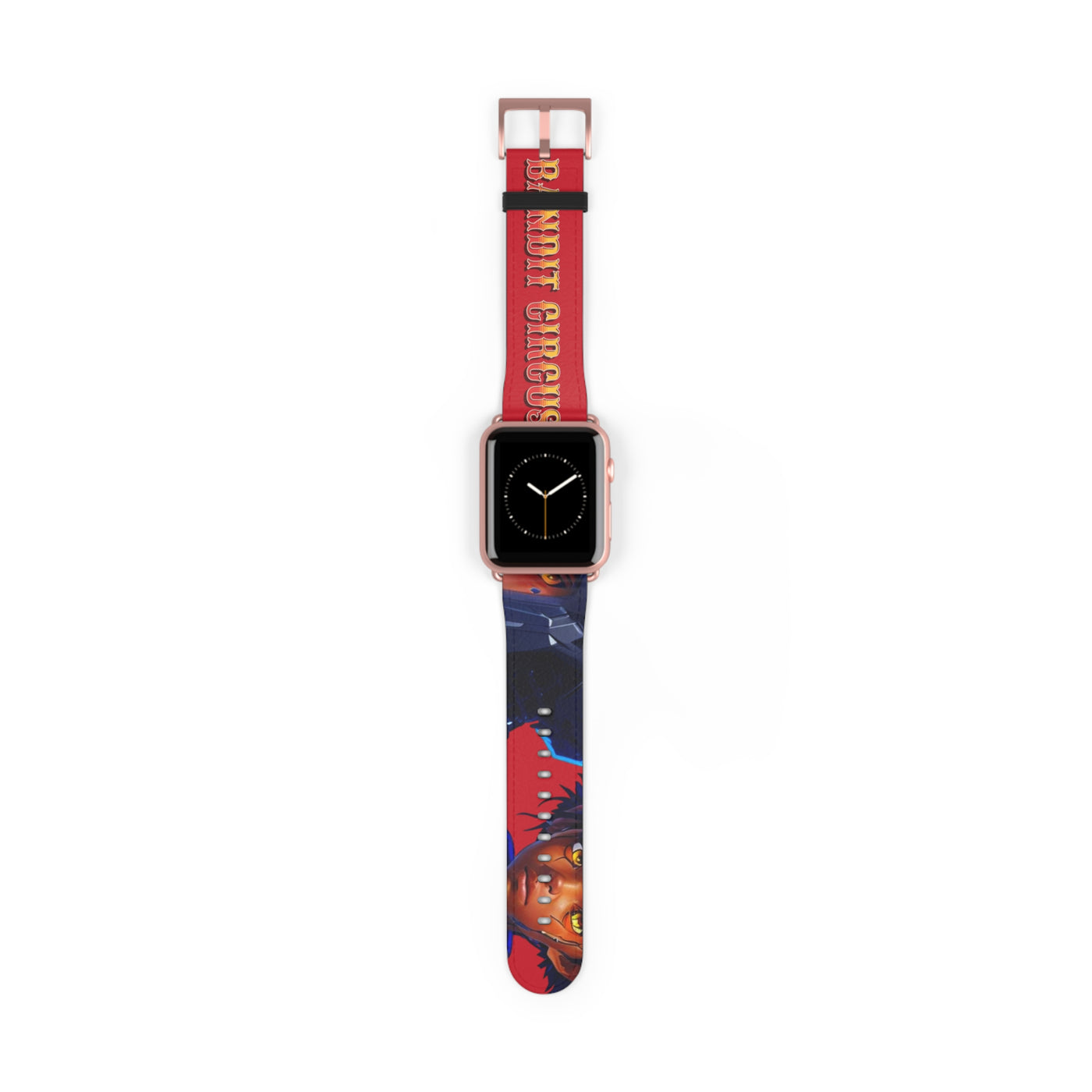 Bandit Circus | Red Faux Leather Apple Watch Band — Gamer Fresh™