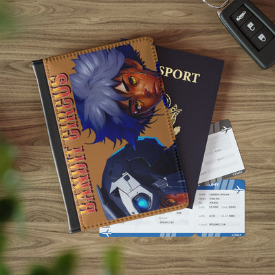 Gamer Fresh™ Travel Ops | Caramel Personalized Passport Cover (RFID Blocking) — PU Faux Leather