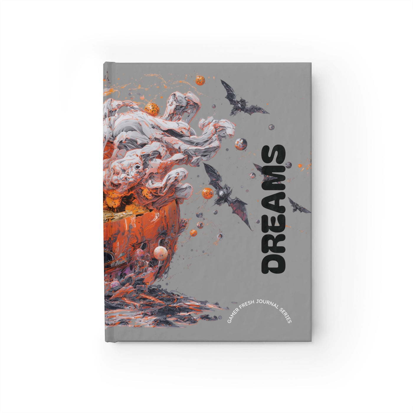 Gamer Fresh | Grey Pumpkin Dreams Journal | Scary Fall Note Book | Halloween Writing Pad | Limited Edition