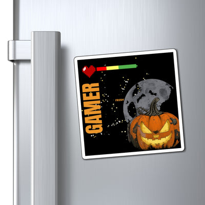 Gamer Fresh | Moonshot: Find Out | Halloween Pumpkin Magnet | Spooky Gaming Decor | Limited Edition