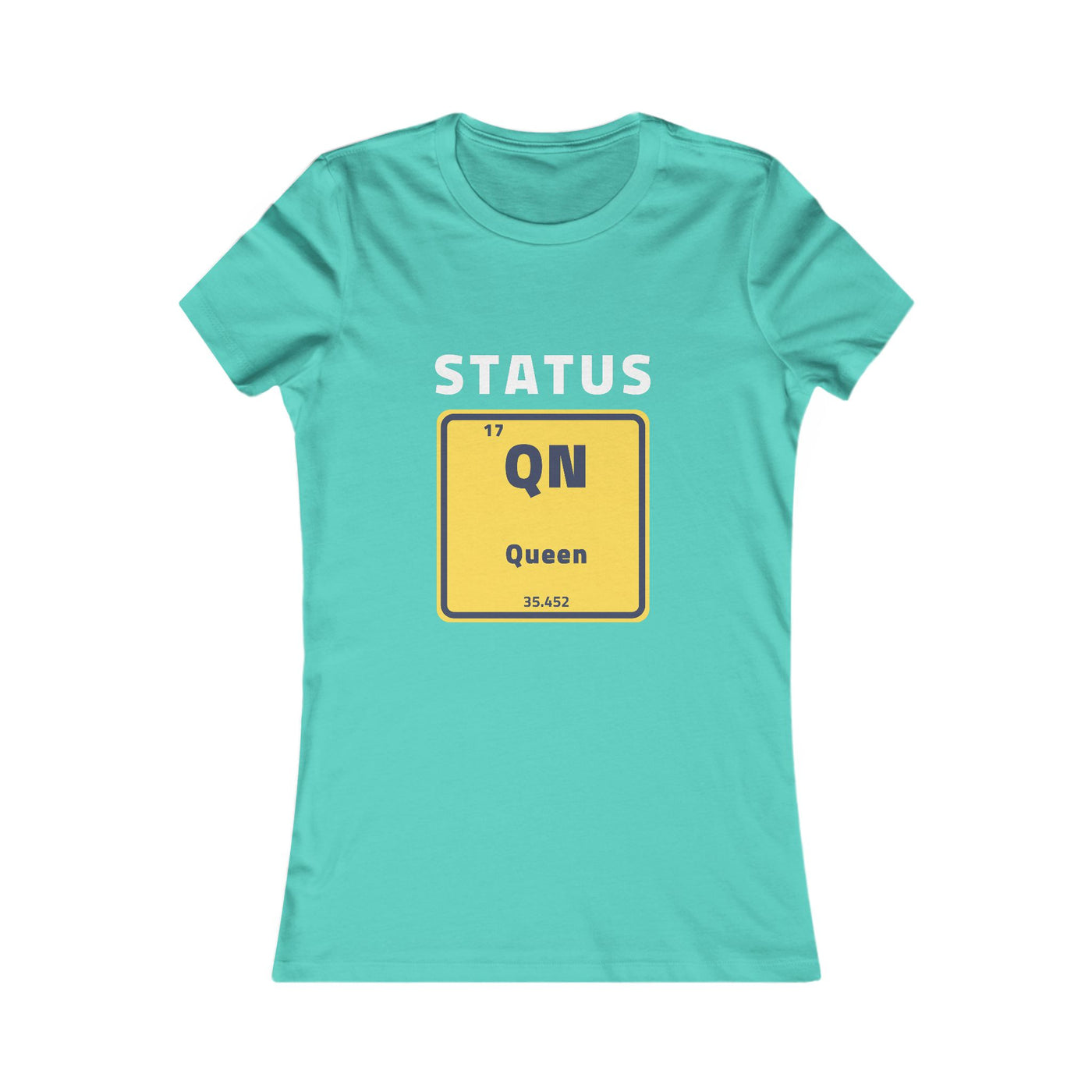 Women's The Status Queen Periodic Table Short Sleeve T Shirt *No Background*