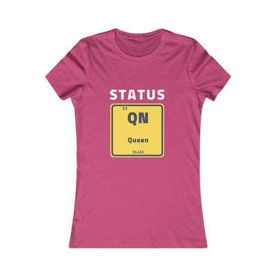 Women's The Status Queen Periodic Table Short Sleeve T Shirt *No Background*