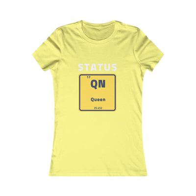 Women's The Status Queen Periodic Table Short Sleeve T Shirt *No Background*