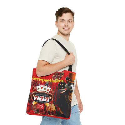Gamer Fresh | Jackpot Hollow Horror Tote Bag | Slot 7 Red - Limited Edition