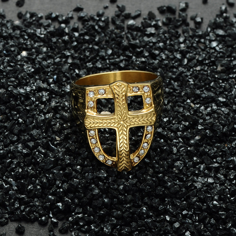 Guardian Shield | Cross Symbol Ring | by Gamer Fresh