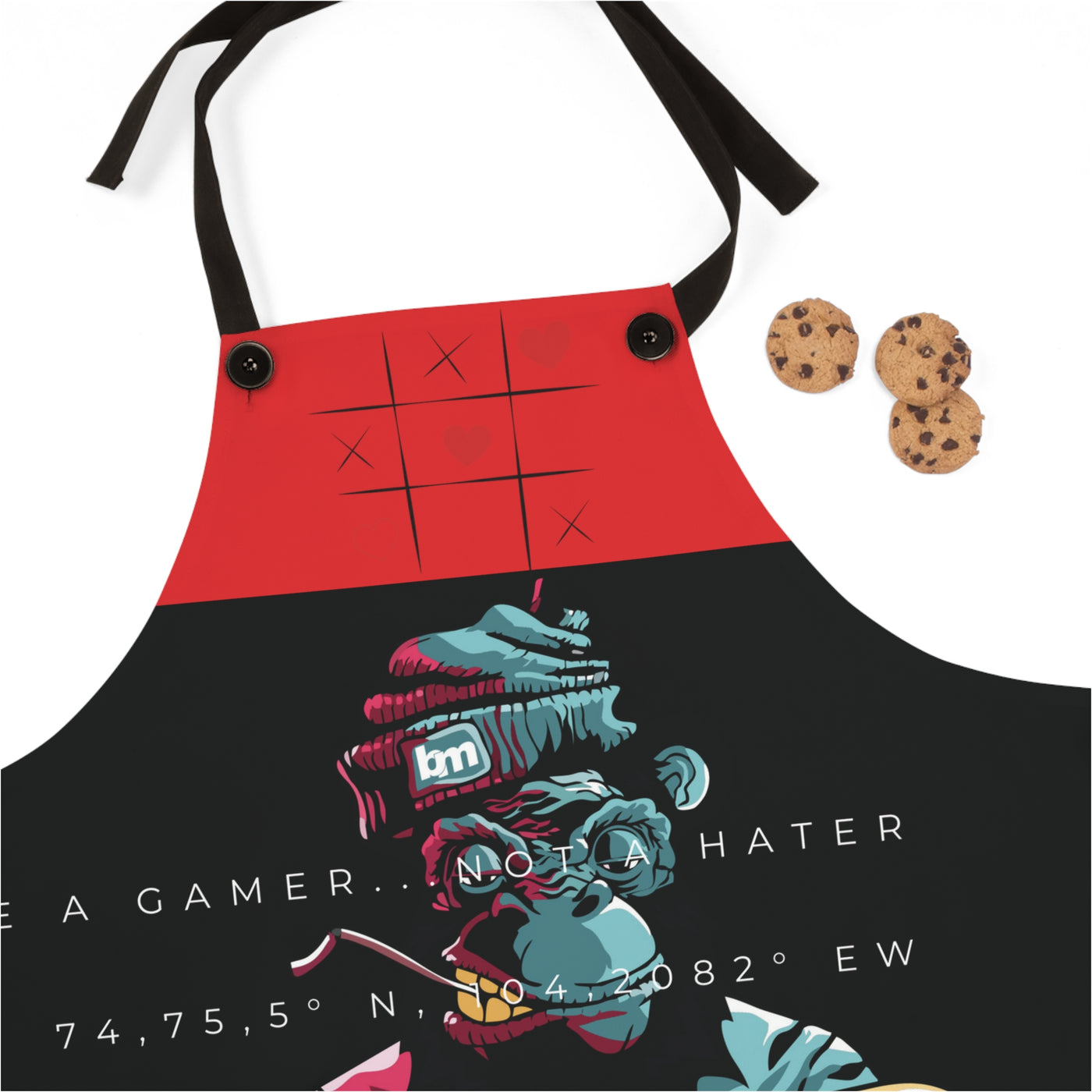 Gamer Fresh Exclusive Limited Edition | Forever Fresh | Gamer Loves Grub Cooking Apron | Cherry Tomato Red