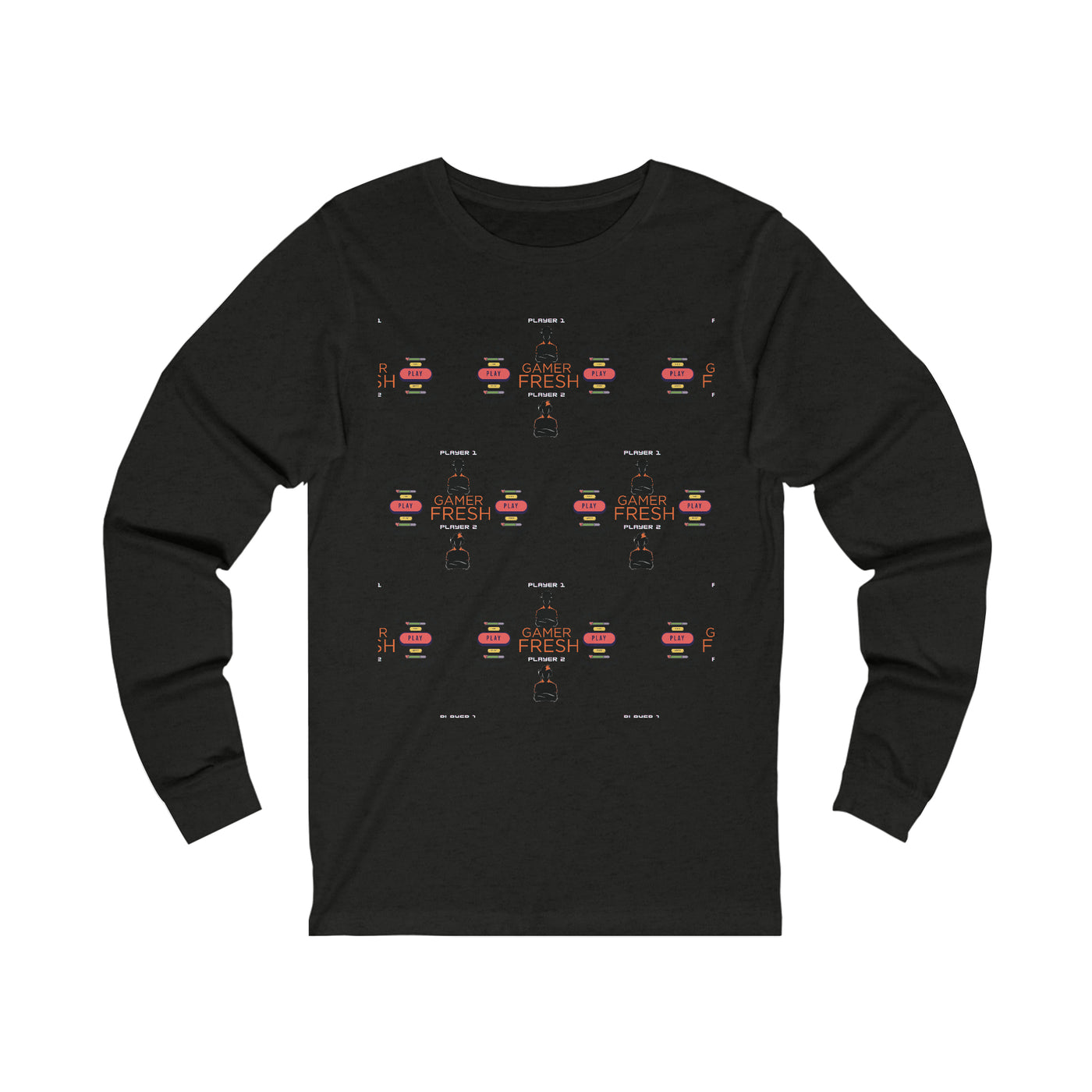Gamer Fresh | Limited Exclusive | Eat'em Up Players | Namco Pac Man Tribute | Unisex Long Sleeve Tee | Various Colors