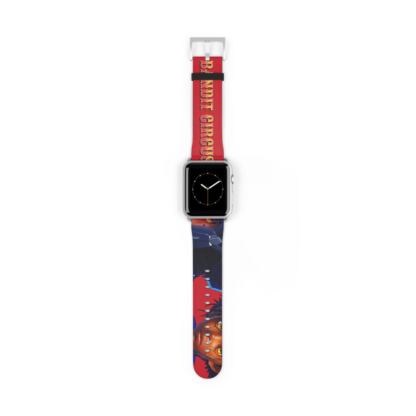 Bandit Circus | Red Faux Leather Apple Watch Band — Gamer Fresh™