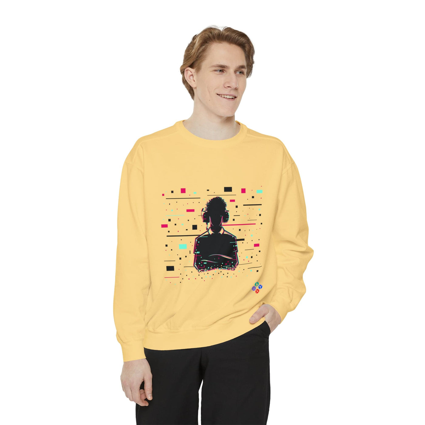 Gamer Fresh Warp Static Hardcore Gamer Sweatshirt