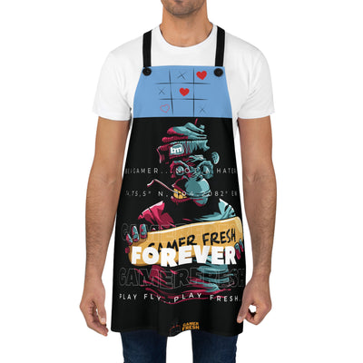 Gamer Fresh Exclusive Limited Edition | Forever Fresh | Gamer Loves Grub Cooking Apron | Blue Berry Blue