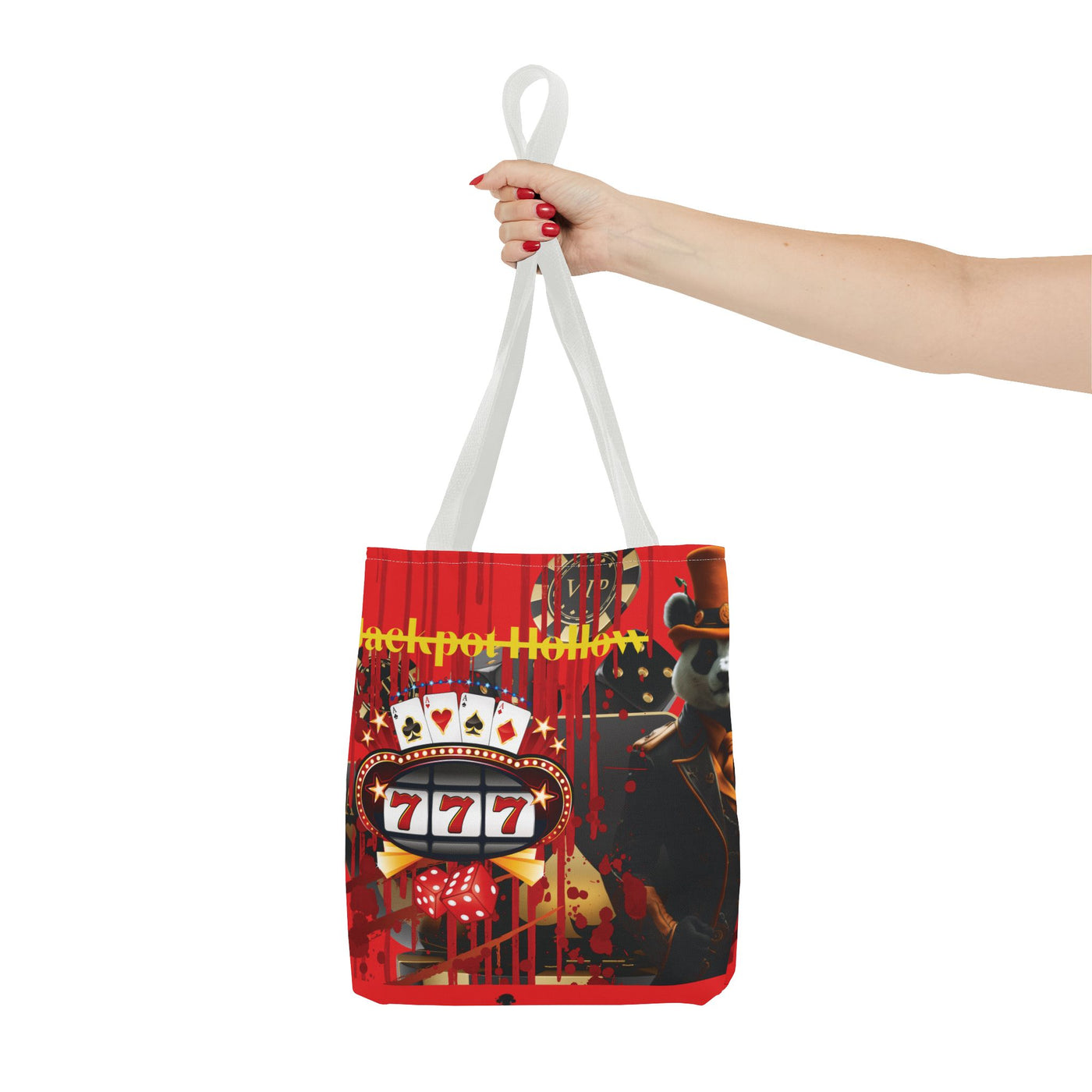Gamer Fresh | Jackpot Hollow Horror Tote Bag | Slot 7 Red - Limited Edition