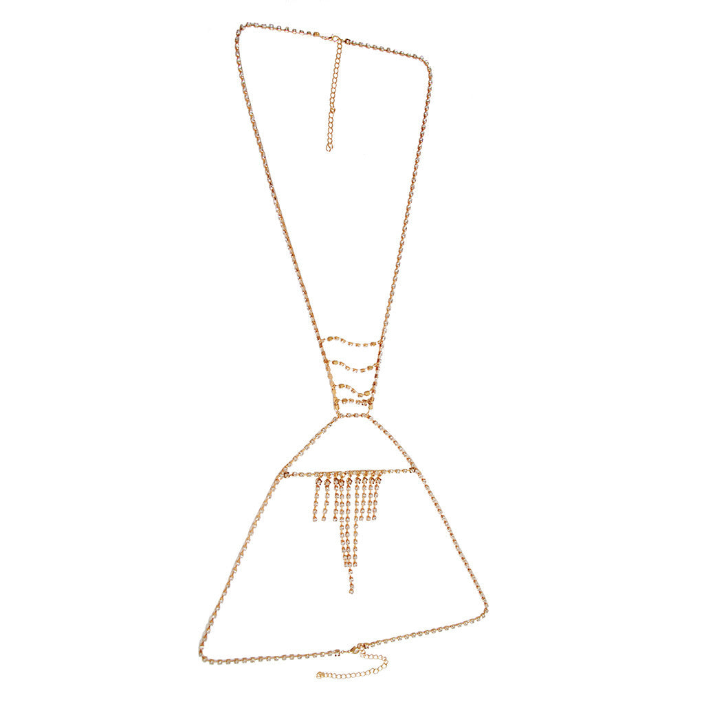 GlamourGaze | Sexy Rhinestone Bikini Body Chain | by Gamer Fresh