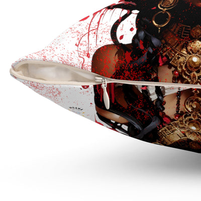 Gamer Fresh | Candessa Mortal Kombat 30th Anniversary Tribute Series | Imagine If Collection | White Square Pillow