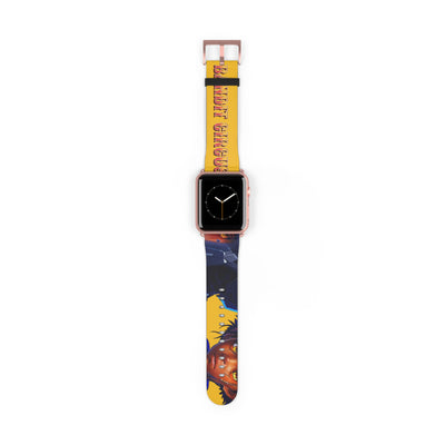 Bandit Circus | Yellow Faux Leather Apple Watch Band — Gamer Fresh™