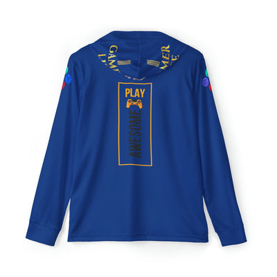 Gamer Fresh Arturo Nuro Collection | Play Awesome | Mortal Kombat 30 Year Anniversary | Raw Paw Limited Edition Tribute | Athletic Warmup Dark Blue Hoodie