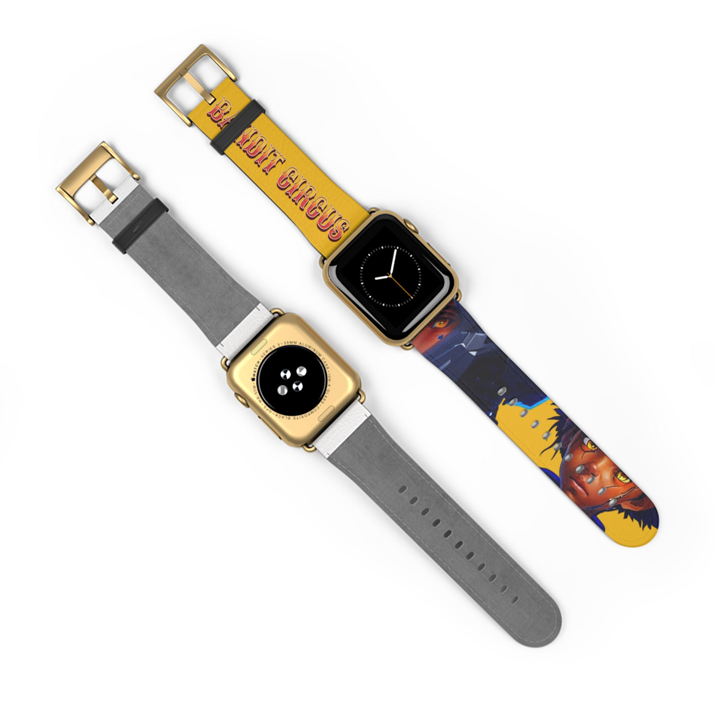 Bandit Circus | Yellow Faux Leather Apple Watch Band — Gamer Fresh™