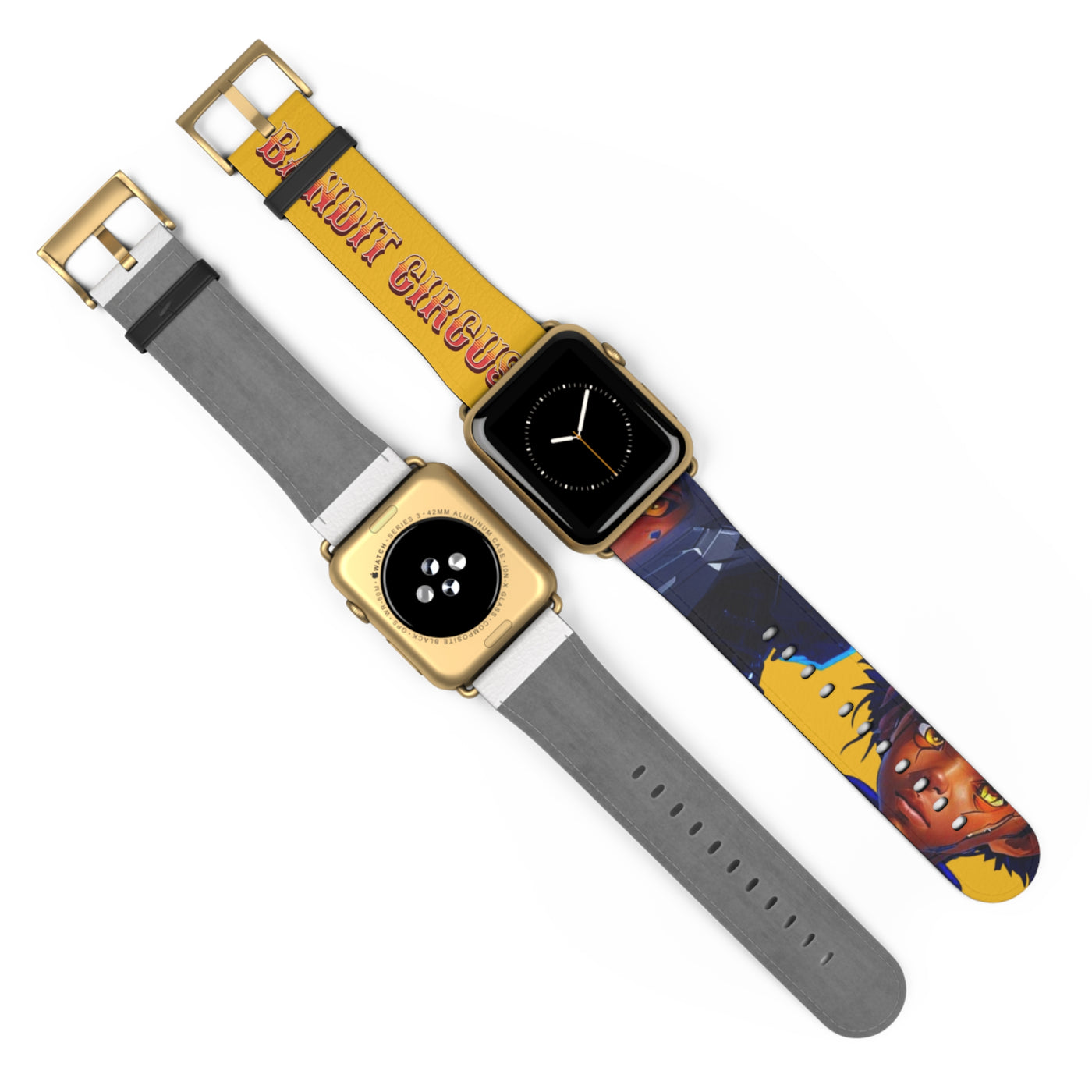 Bandit Circus | Yellow Faux Leather Apple Watch Band — Gamer Fresh™