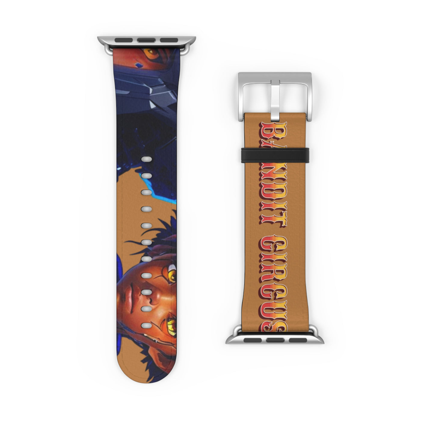 Bandit Circus | Caramel Faux Leather Apple Watch Band — Gamer Fresh™