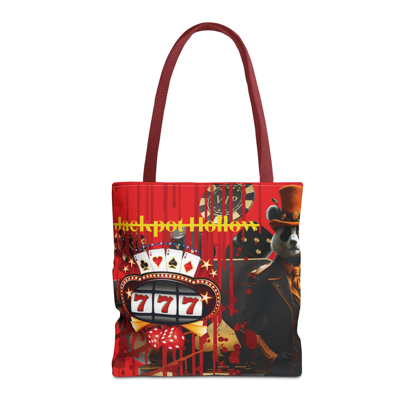 Gamer Fresh | Jackpot Hollow Horror Tote Bag | Slot 7 Red - Limited Edition