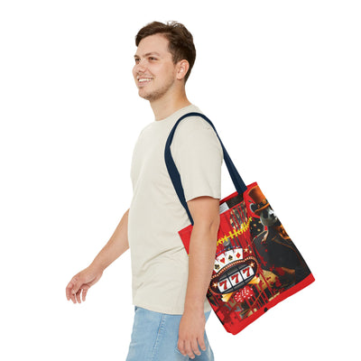 Gamer Fresh | Jackpot Hollow Horror Tote Bag | Slot 7 Red - Limited Edition
