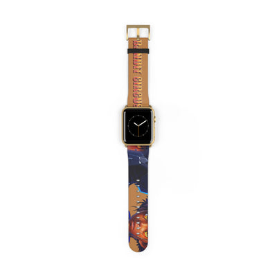 Bandit Circus | Caramel Faux Leather Apple Watch Band — Gamer Fresh™