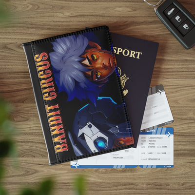 Gamer Fresh™ Travel Ops | Black Personalized Passport Cover (RFID Blocking) — PU Faux Leather