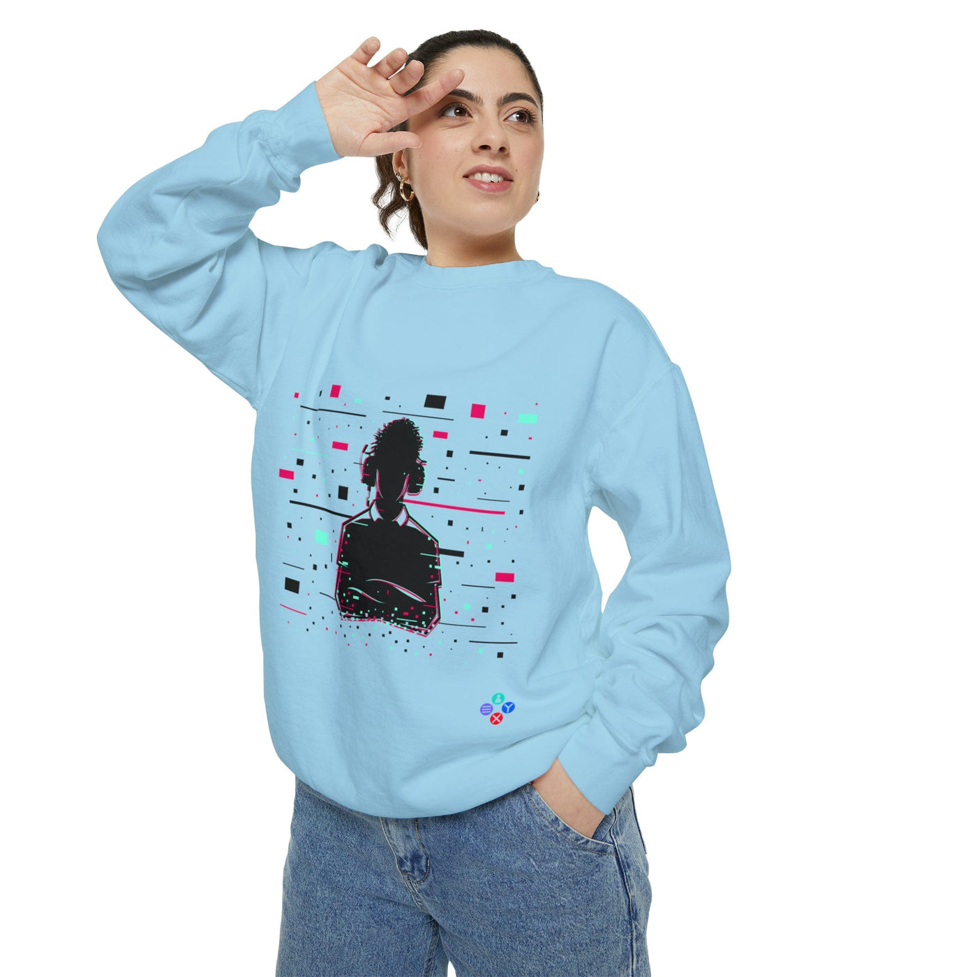 Gamer Fresh Warp Static Hardcore Gamer Sweatshirt