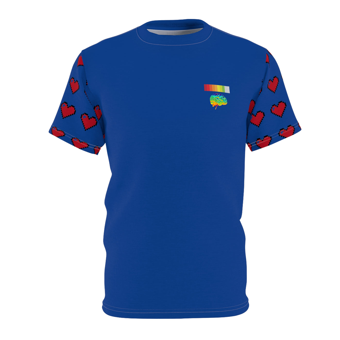 Gamer Fresh | The All Premium Heart Energy Bar Royal Blue Unisex Cut & Sew T -Shirt
