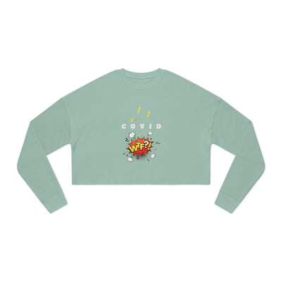 Gamer Fresh Vision | WTF Covid 19? | Women's Cropped Black Sweatshirt