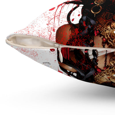 Gamer Fresh | Candessa Mortal Kombat 30th Anniversary Tribute Series | Imagine If Collection | White Square Pillow