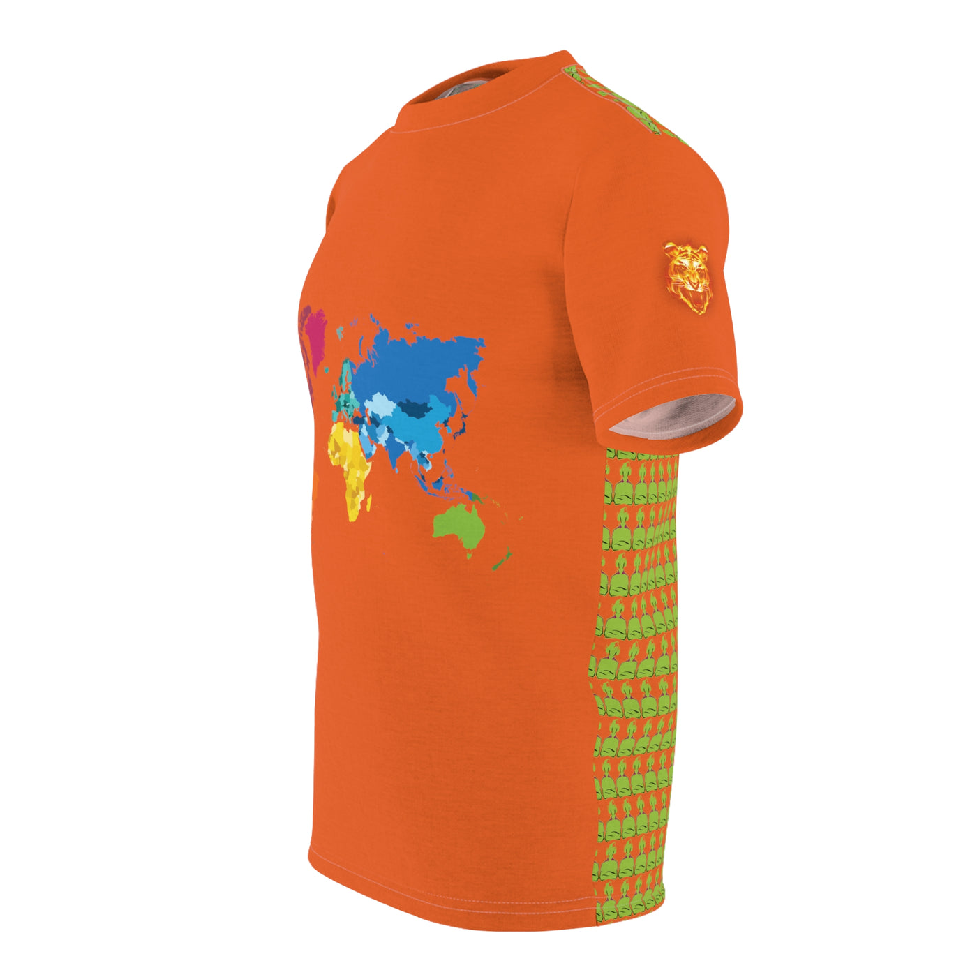 Gamer Fresh | The All Premium Tangerine Tiger World Unisex Cut & Sew T-Shirt