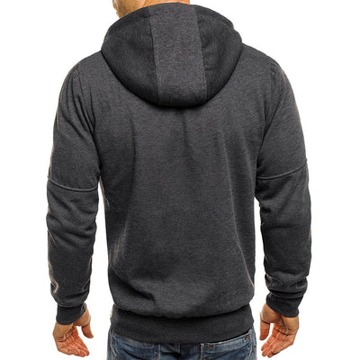 Casual Jacquard Sweater Cardigan Hooded Jacket