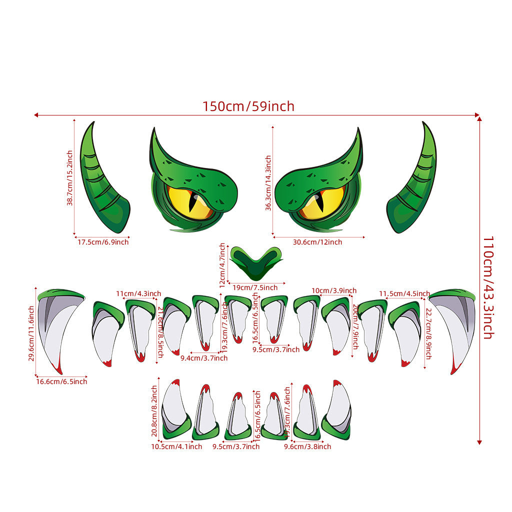 Gamer Fresh | Monster Vision | Halloween Door Sticker Eyes Decoration | Limited Edition