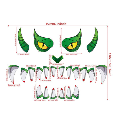 Gamer Fresh | Monster Vision | Halloween Door Sticker Eyes Decoration | Limited Edition