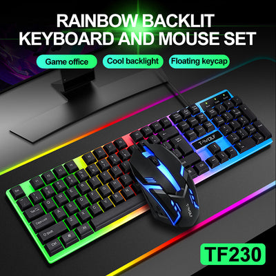 Gamer Fresh | T-Wolf Gaming Keyboard | High-Performance RGB Backlit Keyboard