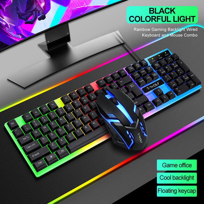 Gamer Fresh | T-Wolf Gaming Keyboard | High-Performance RGB Backlit Keyboard