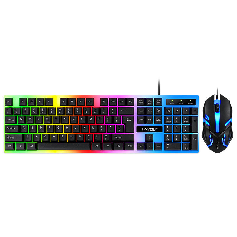 Gamer Fresh | T-Wolf Gaming Keyboard | High-Performance RGB Backlit Keyboard